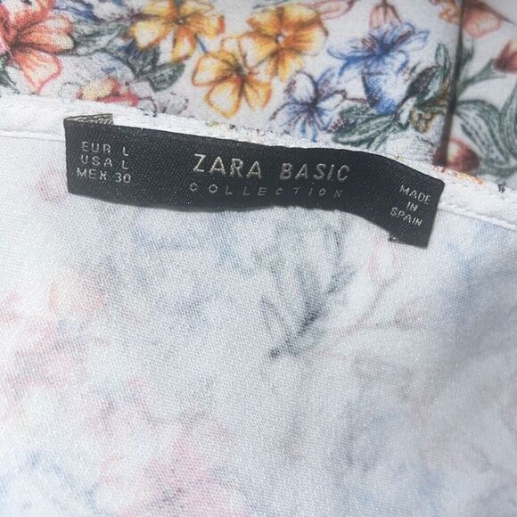 ✨Zara LADIES BELL SLEEVE FLORAL PRINT MINI SZ LARGE DRESS✨ - Picture 9 of 10